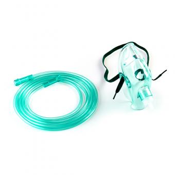 Oxygen face mask with tube