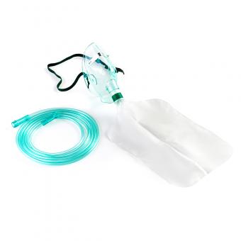 Non-rebreathing oxygen mask with bag