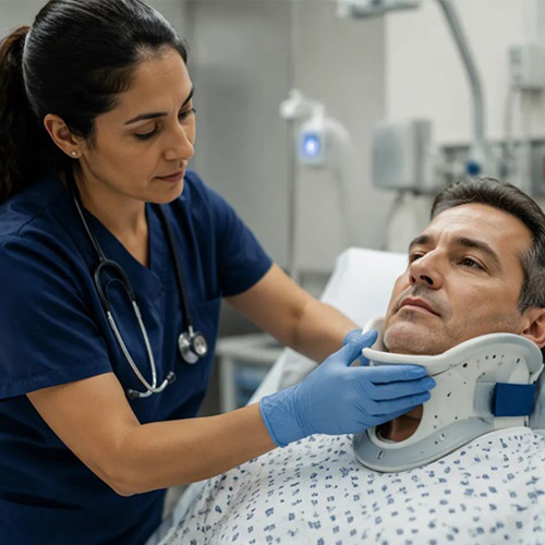 Riscos Associados à Colocação Incorreta de um Colar Cervical