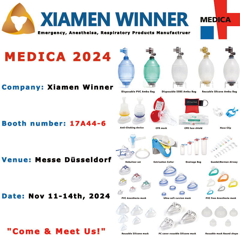 Xiamen Winner Medical apresentará soluções de ponta para emergências, anestesia e respiração na MEDICA 2024